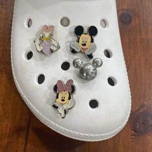 Croc charms enameled Mickey Minnie Daisy bling